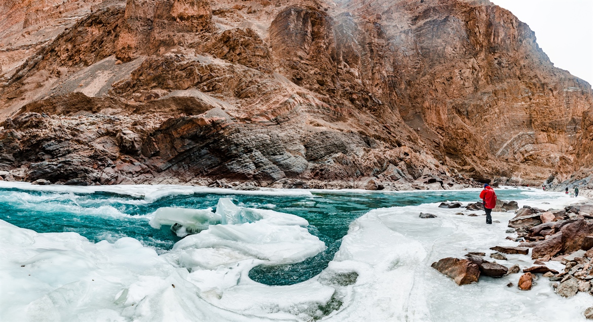 The artificial glacier in the desert