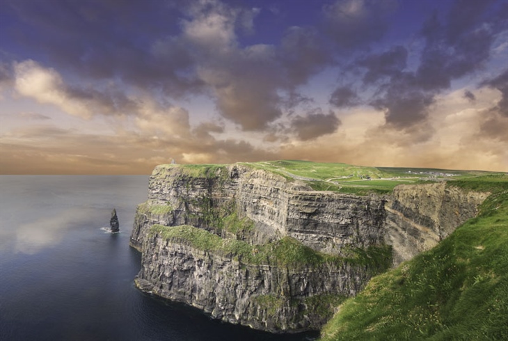 Ireland is an island in the Atlantic off the north-western coast of continental Europe